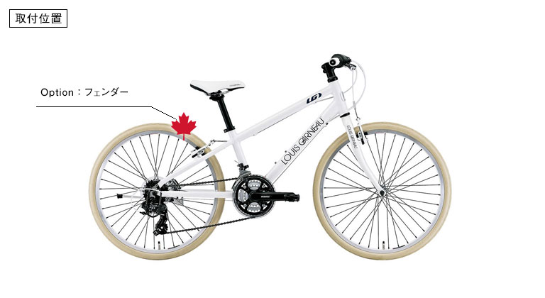 超美品の ルイガノ オプション KIDS FENDER2 キッズフェンダー2 LOUIS GARNEAU