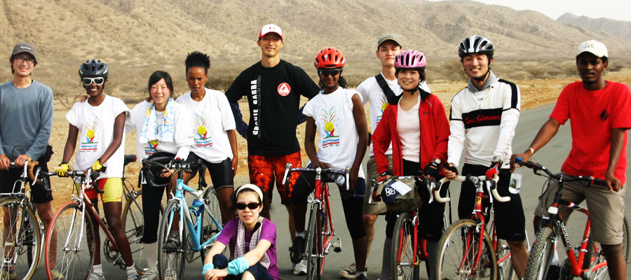 エリトリア 自転車＆STOP AIDSツアー ルイガノスポーツウェア
